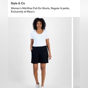 Style & Co. Women's Mid-Rise Pull-On Shorts, Exclusively at Macy's